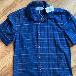 Patterned Button Down Boys Shirt